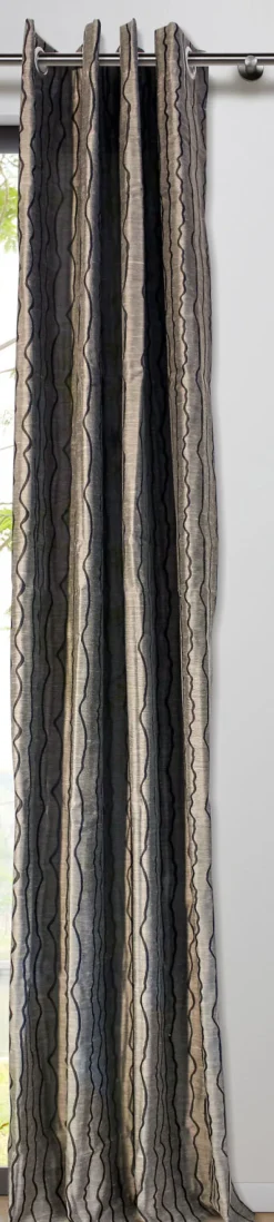 my deco Ösenschal STREAM 135 x 300 cm taupe