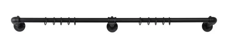 my deco Teleskopgarnitur INDUSTRIAL LOOK 160-280 cm schwarz