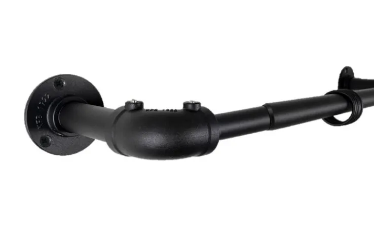 my deco Teleskopgarnitur INDUSTRIAL LOOK 160-280 cm schwarz