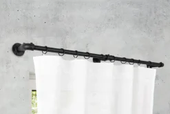 my deco Teleskopgarnitur INDUSTRIAL LOOK 160-280 cm schwarz