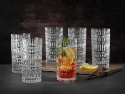 Nachtmann Longdrinkglas ETHNO 6er Set 434 ml Kristallglas