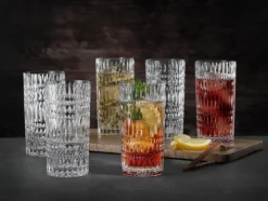 Nachtmann Longdrinkglas ETHNO 6er Set 434 ml Kristallglas