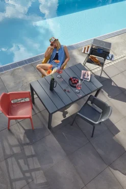 NARDI Stapelstuhl Garten NET AL 2er Set corallo