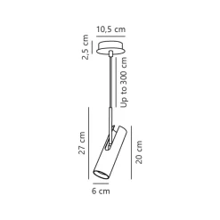 nordlux LED Pendelleuchte MIB 6 cm weiß