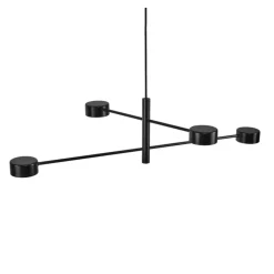 nordlux LED Pendelleuchte CLYDE 4-flg schwarz