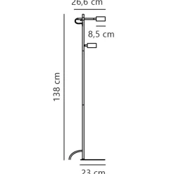 nordlux LED Stehlampe CLYDE 2-flg schwarz