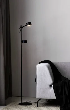 nordlux LED Stehlampe CLYDE 2-flg schwarz