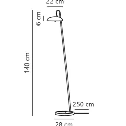 nordlux LED Stehlampe VERSALE 22 cm schwarz