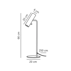 nordlux LED Tischlampe MIB 6 cm schwarz