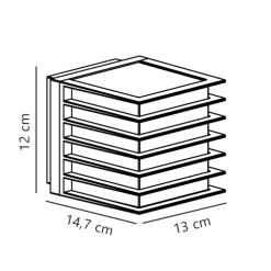 nordlux Retrofit Außenwandleuchte FLUCTUS 1-flg schwarz