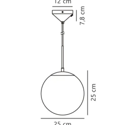 nordlux Retrofit Pendelleuchte GRANT 25 cm weiß