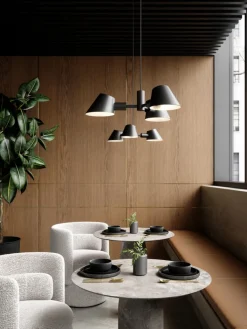 nordlux Retrofit Pendelleuchte STAY 3-flg schwarz