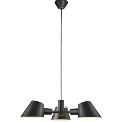 nordlux Retrofit Pendelleuchte STAY 3-flg schwarz