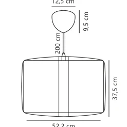 nordlux Retrofit Pendelleuchte CARDINE 50 cm weiß
