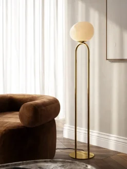 nordlux Retrofit Stehlampe SHAPES 1-flg messingfarbig