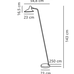 nordlux Retrofit Stehlampe DARCI 23 cm schwarz