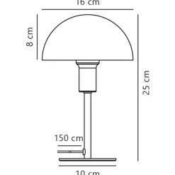 nordlux Retrofit Tischlampe ELLEN MINI 16 cm grün