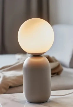 nordlux Retrofit Tischlampe NOTTI 15 cm grau