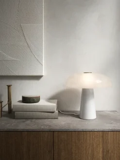 nordlux Retrofit Tischlampe GLOSSY 32 cm weiß