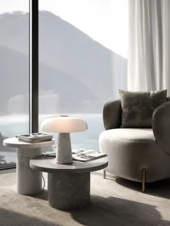 nordlux Retrofit Tischlampe GLOSSY 32 cm weiß