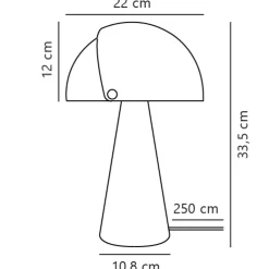 nordlux Retrofit Tischlampe ALIGN 33,5 cm chromfarbig