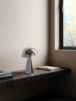 nordlux Retrofit Tischlampe ALIGN 33,5 cm chromfarbig