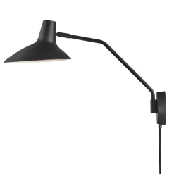 nordlux Retrofit Wandleuchte DARCI 23 cm schwarz