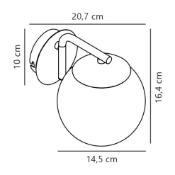 nordlux Retrofit Wandleuchte GRANT 1-flg weiß