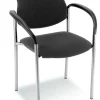 Nowy Styl Besucherstuhl STYL schwarz/ chromfarbig