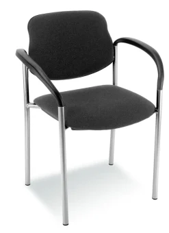 Nowy Styl Besucherstuhl STYL schwarz/ chromfarbig