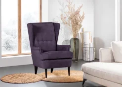 QUARTIER Ohrensessel KAYLA lila