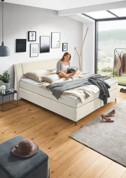 Ole Gunderson Boxspringbett FENTISSIMO TOPMOTION VI NV 180 x 200 cm Inari beige