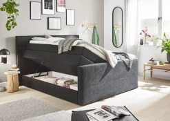 Ole Gunderson Boxspringbett FENTISSIMO SPACE 180 x 200 cm grau