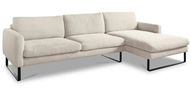 Ole Gunderson Ecksofa ROMA 298 x 154 cm Cord nature