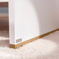 PAIDI Babybett LIEVEN 70 x 140 cm weiß/ braun