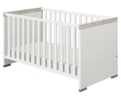 Kinder PAIDI Kinderbett KIRA Kreideweiß/ Eiche-Nautik