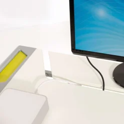 Kinder PAIDI Schreibtisch TABLO Kreideweiß/ Azurblau