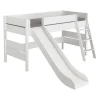 Kinder PAIDI Spielbett TIAGO mit Rutsche und Leiter weiß