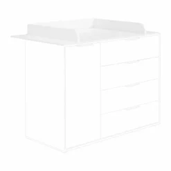 PAIDI Wickelkommode LIEVEN weiß/ braun