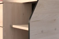 Kinder Parisot Halbhohes Hochbett MILKY 2 braun/schwarz