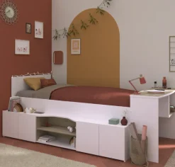 Kinder Parisot Hochbett CLEO 1 weiß