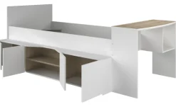 Kinder Parisot Hochbett CLEO 1 weiß