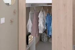 Kinder Parisot Hochbett SHELTER 11 braun/ weiß