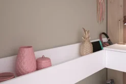 Kinder Parisot Hochbett SHELTER 11 braun/ weiß