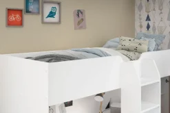 Kinder Parisot Hochbett TOM 1 weiß / braun