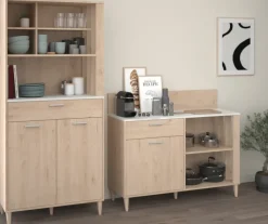 Parisot Küchenbuffet Komplett Set Gala 2 Jackson Eiche Dekor/ Beton Optik