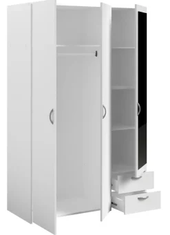 Kinder Parisot Kinder-Drehtürenschrank DAILY 4 weiß