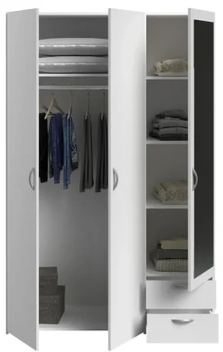 Kinder Parisot Kinder-Drehtürenschrank DAILY 4 weiß