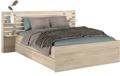 Kinder Parisot Stauraumbett ESCALE 2 braun 140 x 200 cm