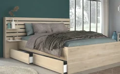 Kinder Parisot Stauraumbett ESCALE 3 braun 160 x 200 cm